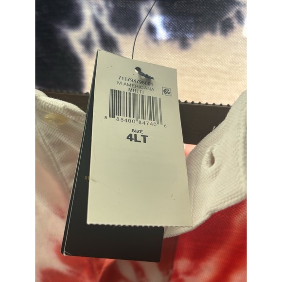 Polo‎ Ralph Lauren Polo 4X T America Tie Dye Polo Shirt Big And Tall NWT New - Picture 7 of 11